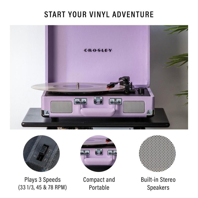 Toca-Discos de Vinil Crosley CR8005F-LN Cruiser - Vitrola e Toca